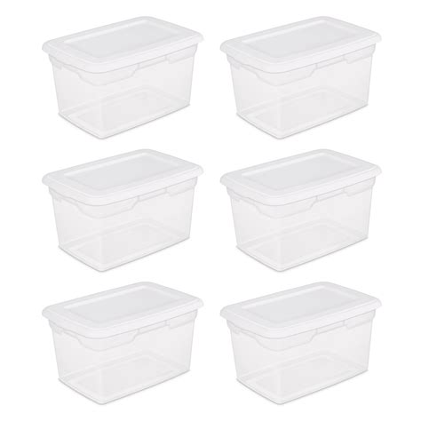 transparent plastic boxes with lids